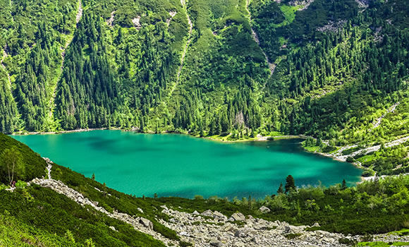 Озеро Морское Око в польском национальном парке, с Картой Поляка россиянам и другим иностранцам без корней можно посещать эту достопримечательность частоv